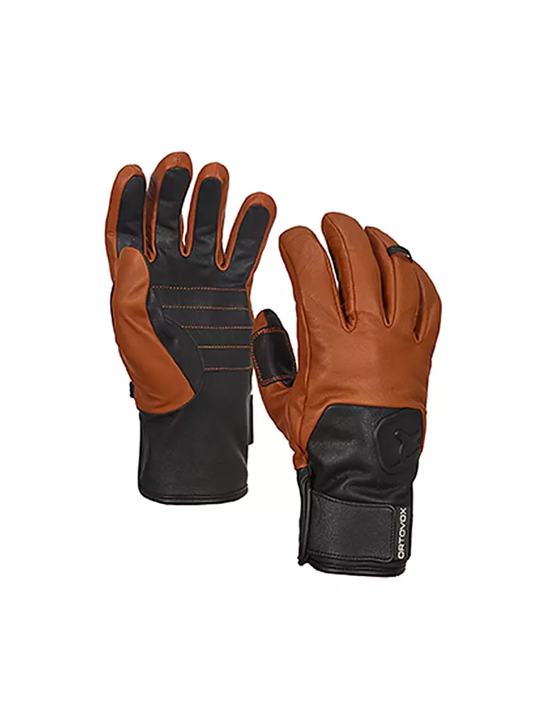 ORTOVOX | Handschuhe Leder Swisswool | braun