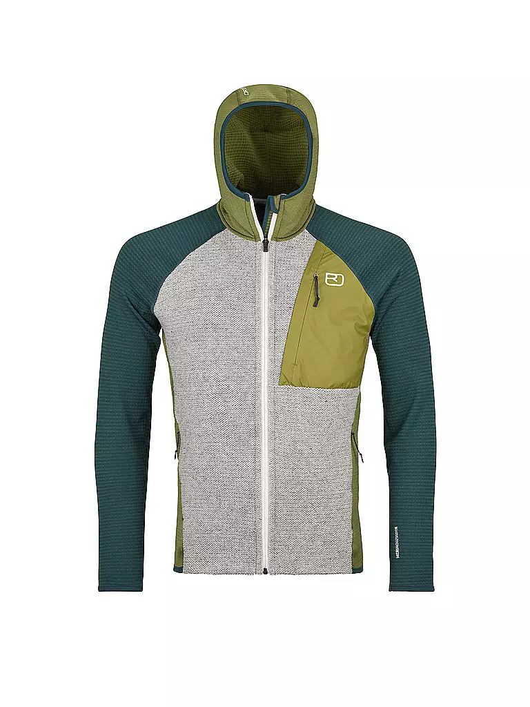 ORTOVOX | Herren Fleecejacke Classic Knit Hoodie | petrol