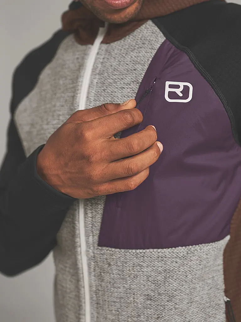 ORTOVOX | Herren Fleecejacke Classic Knit | braun