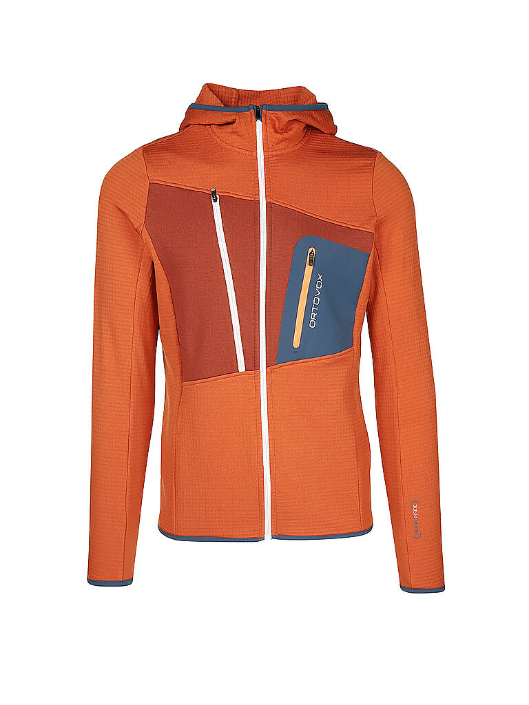 ORTOVOX Fleece Grid Hoody M | Felpa Uomo In Pile Per Montagna, Alpinismo E Trekking