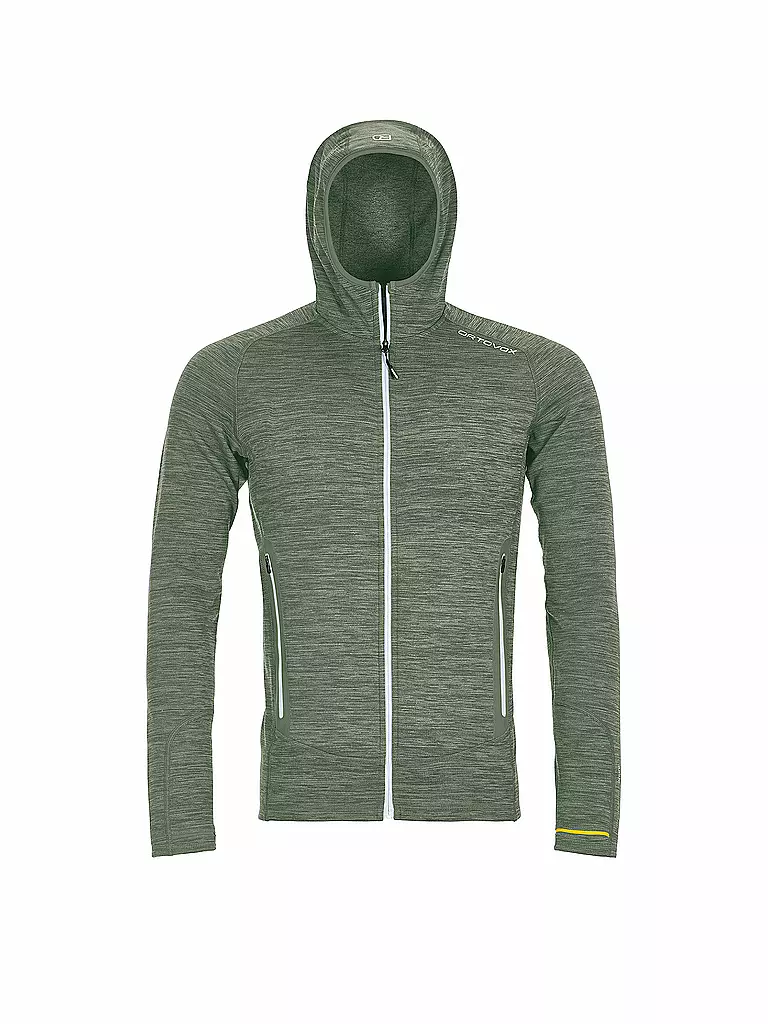 ORTOVOX | Herren Fleecejacke Fleece Light Melange Hoodie | grün