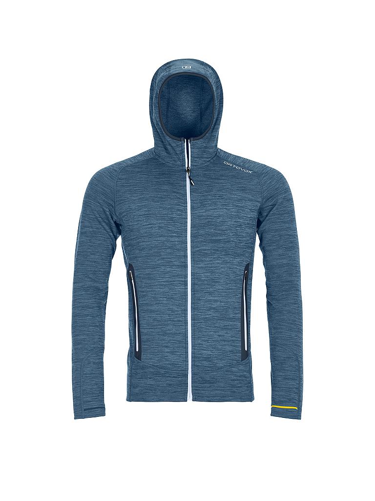 ORTOVOX | Herren Fleecejacke Fleece Light Melange Hoody | blau