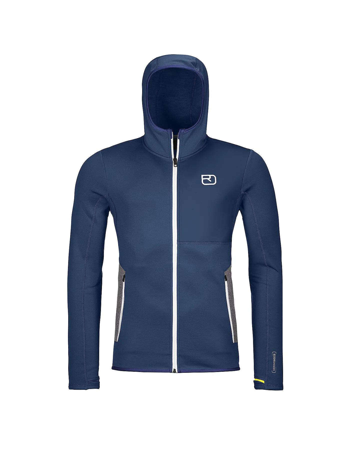 ORTOVOX | Herren Fleecejacke Hoodie | dunkelblau
