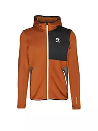 ORTOVOX | Herren Fleecejacke Hoodie | braun
