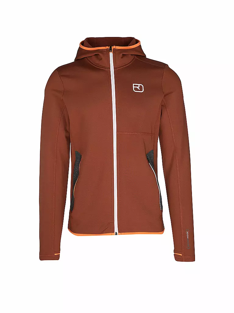 ORTOVOX | Herren Fleecejacke Hoodie | kupfer