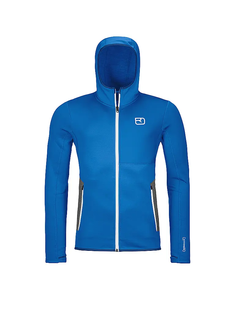 ORTOVOX | Herren Fleecejacke Hoodie | blau