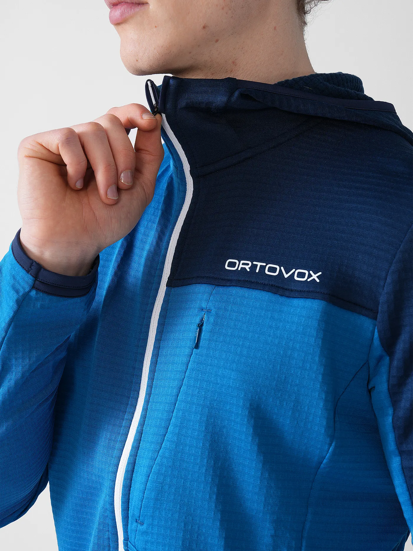 ORTOVOX | Herren Fleecejacke Light Grid | blau