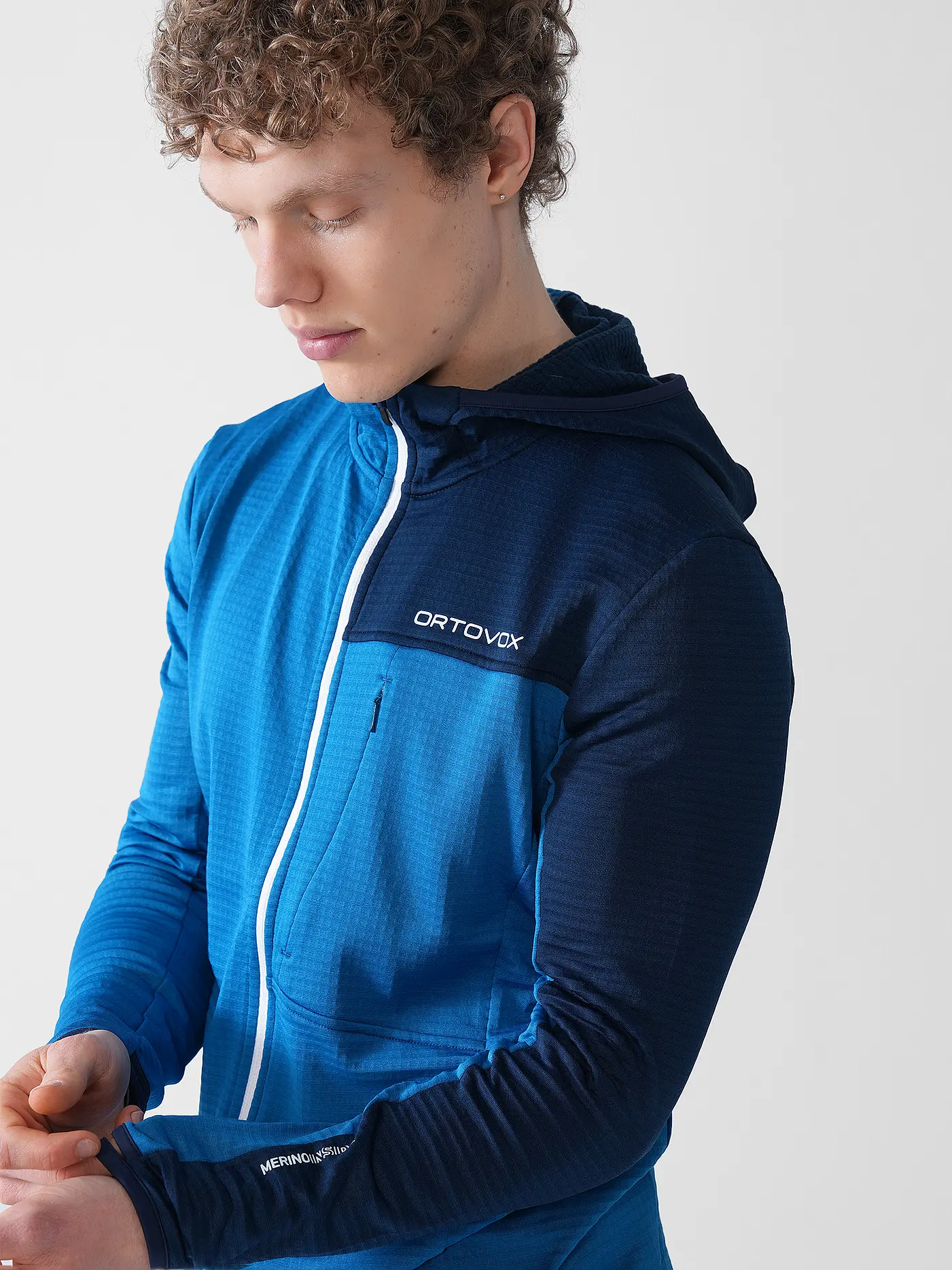 ORTOVOX | Herren Fleecejacke Light Grid | blau