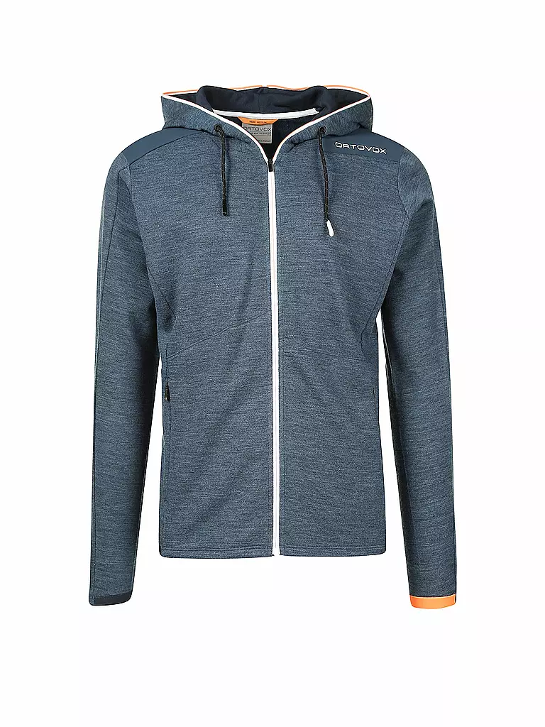 ORTOVOX | Herren Fleecejacke Merino Terry Hoody | blau