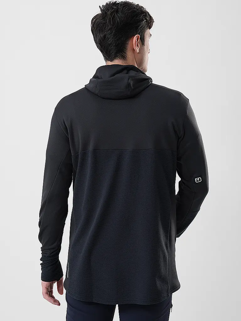ORTOVOX | Herren Funktionsshirt Cord Fleece Hoodie | Schwarz