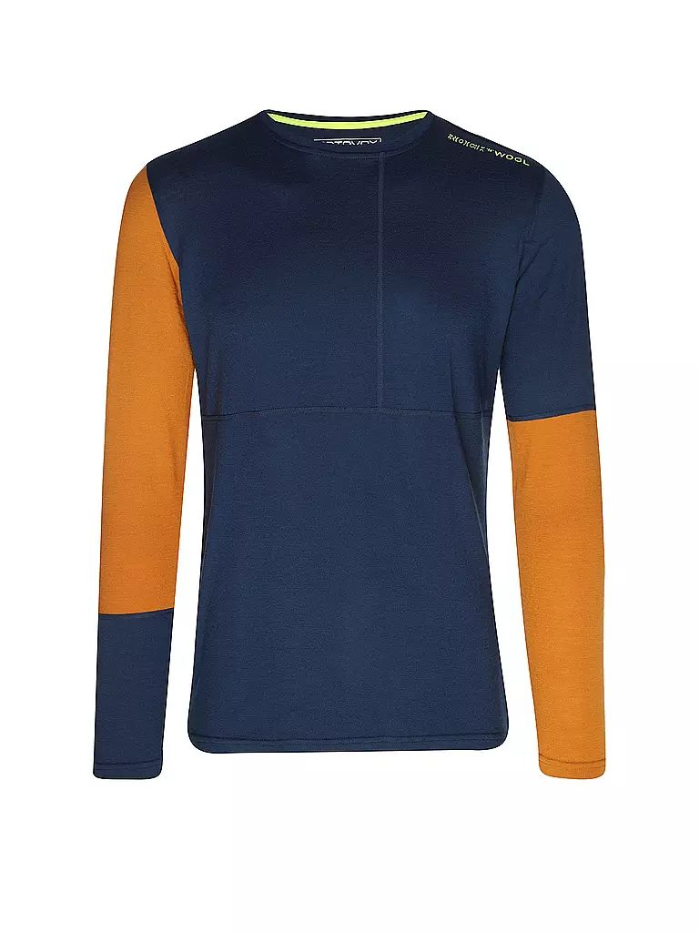 ORTOVOX | Herren Funktionsshirt Rock'n'Wool 185 | Dunkelblau