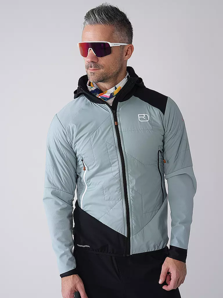 ORTOVOX | Herren Hybridjacke Col Becchei Hoodie | hellblau