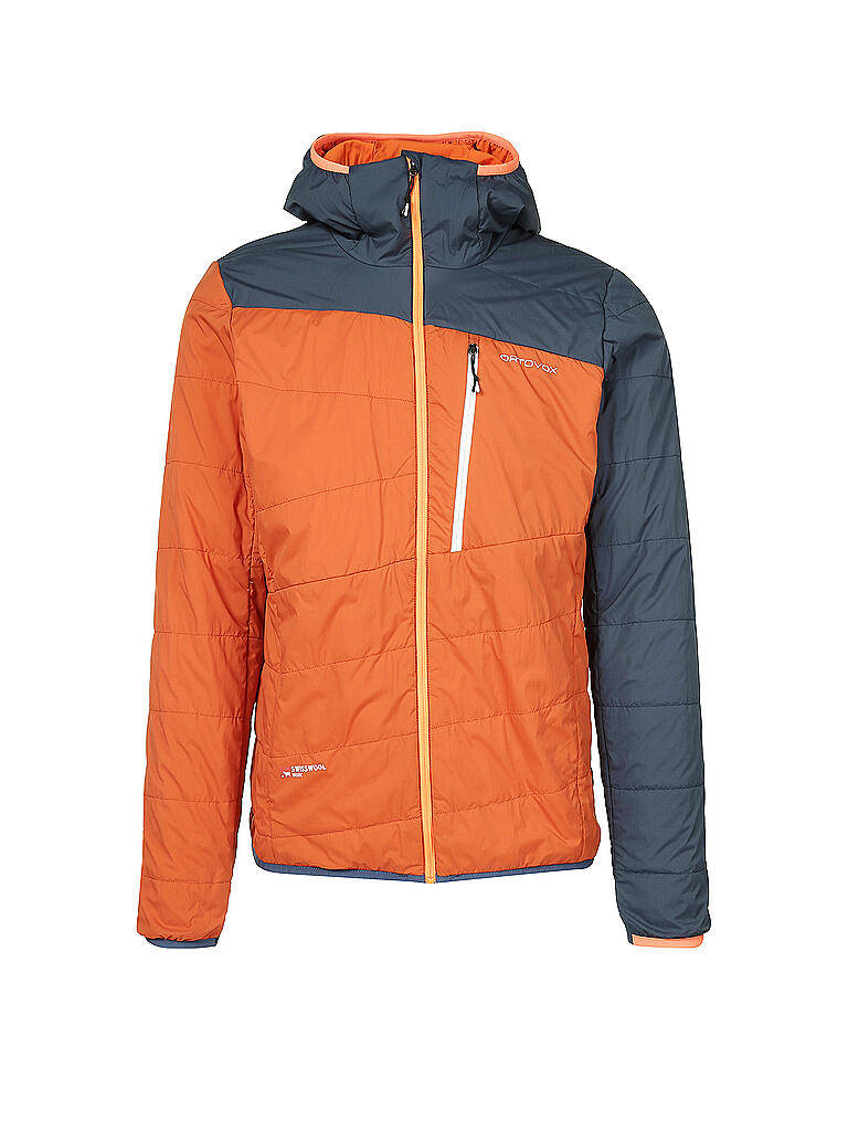 ORTOVOX | Herren Isolationsjacke Zebru Hoody SWISSWOOL | orange