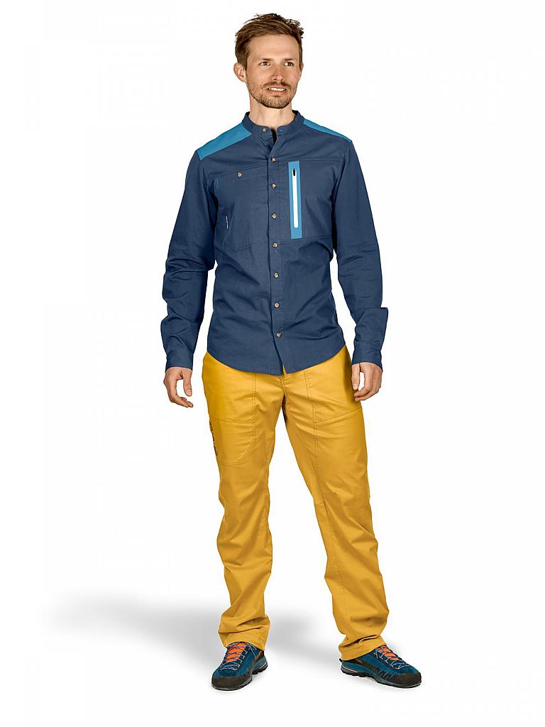 ORTOVOX | Herren Outdoorhemd Merino Ashby | blau