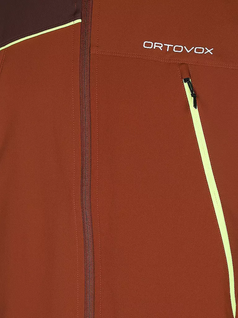 ORTOVOX | Herren Softshelljacke Pala Hoodie | orange