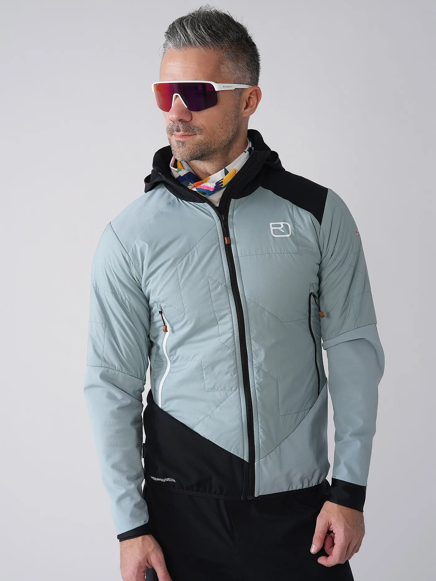 ORTOVOX | Herren Touren Hybridjacke Col Becchei Hoodie | hellblau