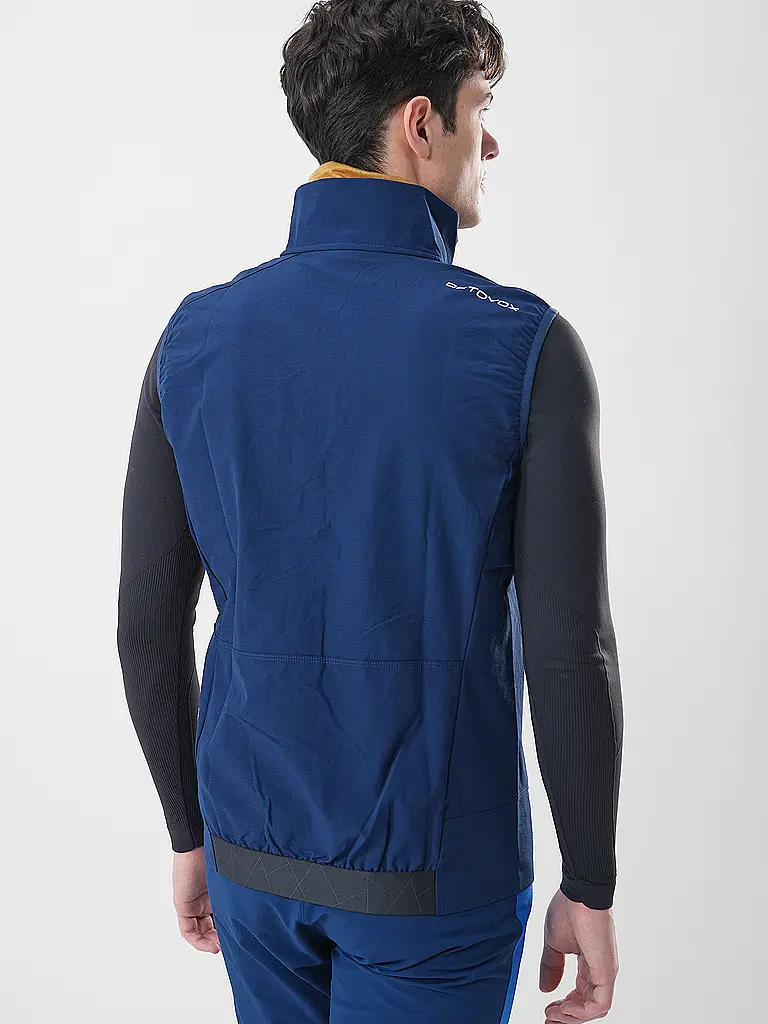 ORTOVOX | Herren Touren Softshellweste Punta Berrino | Dunkelblau