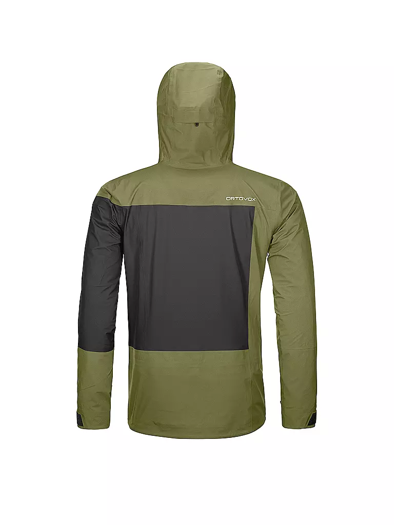 ORTOVOX | Herren Tourenjacke Deep 3L Shell Hoodie | olive