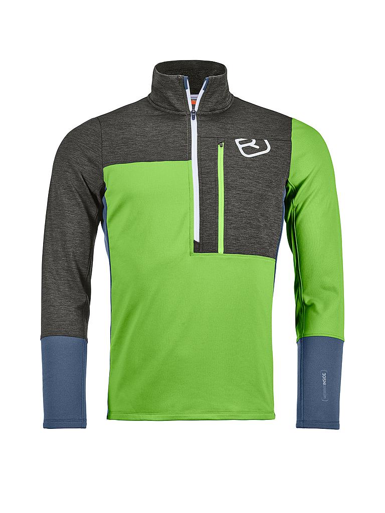 ORTOVOX | Herren Tourenshirt Fleece Light Zip Neck | 