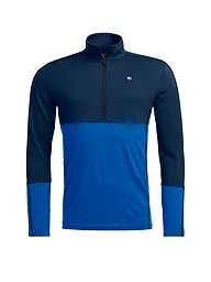ORTOVOX | Herren Unterzieh Zipshirt 185 ROCK'N'WOOL | blau