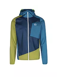 ORTOVOX | Herren Windjacke WIndbreaker Hoodie | blau