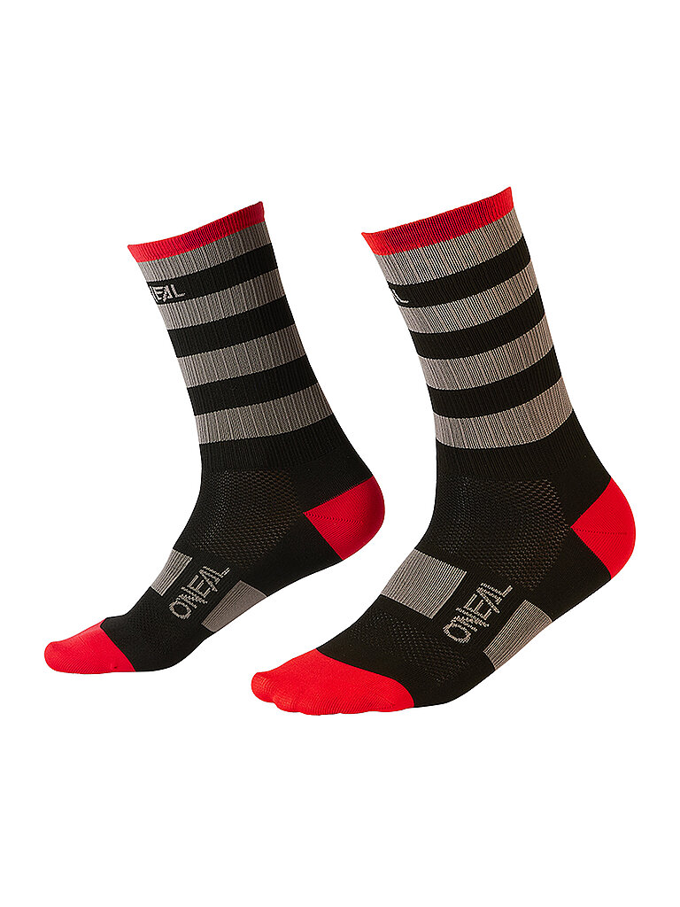 O’NEAL Herren Radsocken MTB Performance Stripe V.22 schwarz | 43-46