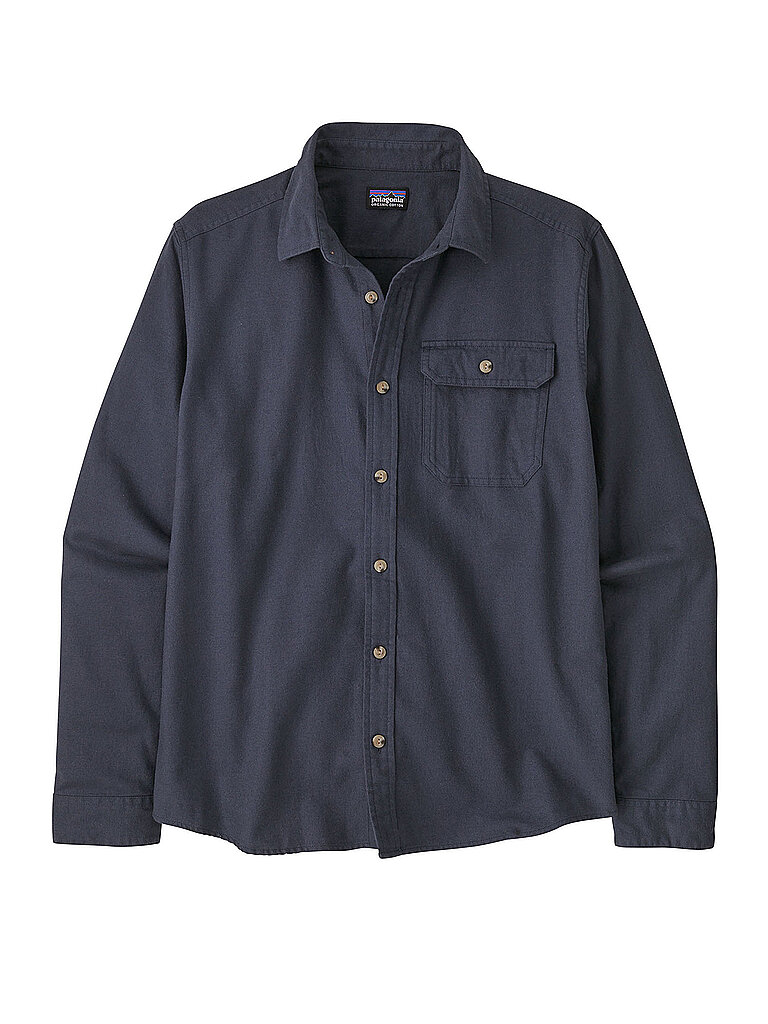 Patagonia Hemd Flannel Long Sleeve Cotton Dunkelblau