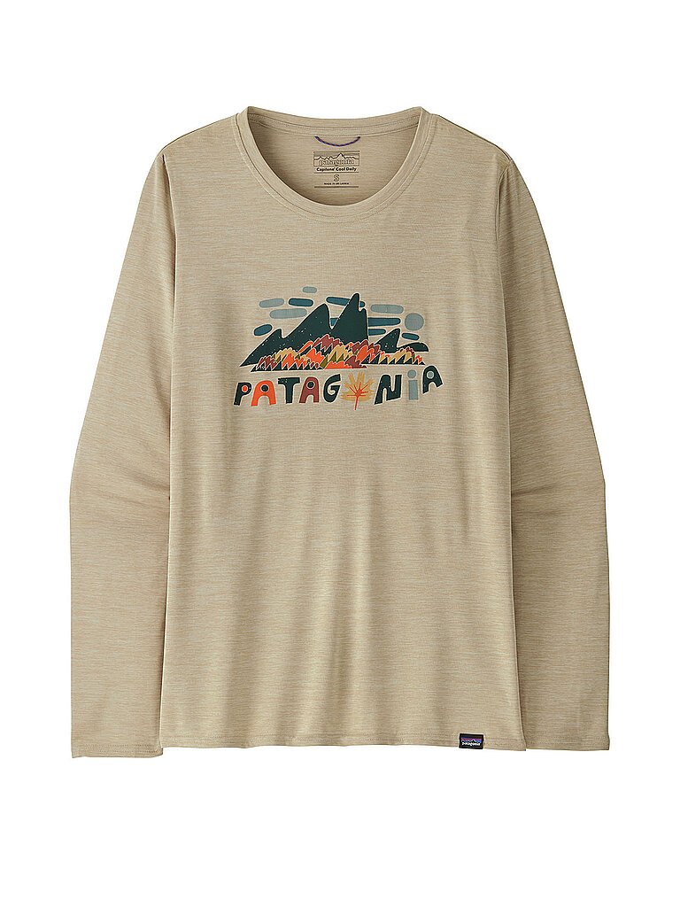 Patagonia Sportshirt Raglan Stretch Recycling Polyester Beige