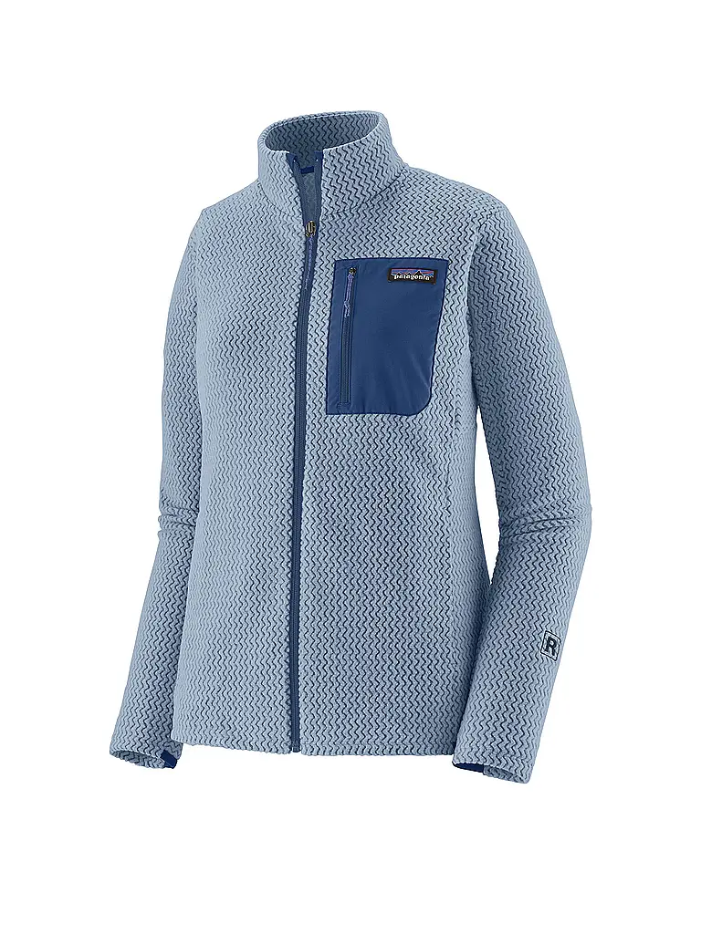 PATAGONIA | Damen Fleecejacke R1® Air Full-Zip Hoodie | hellblau