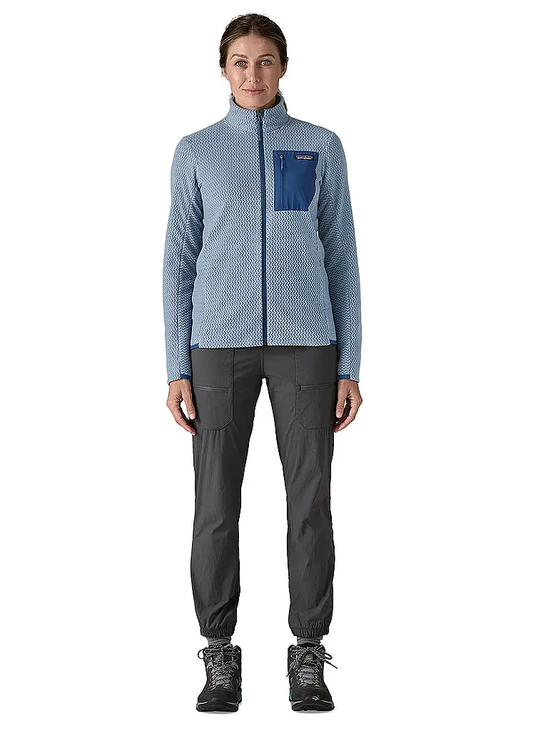 PATAGONIA | Damen Fleecejacke R1® Air Full-Zip Hoodie | hellblau