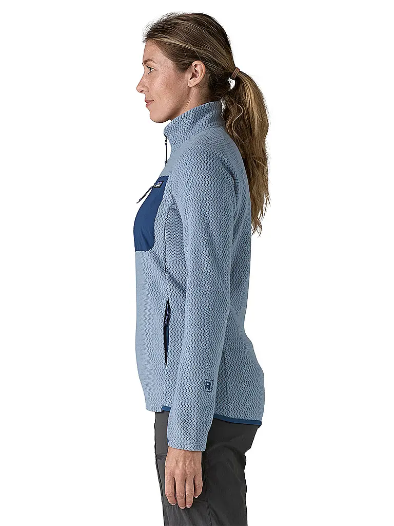 PATAGONIA | Damen Fleecejacke R1® Air Full-Zip Hoodie | hellblau