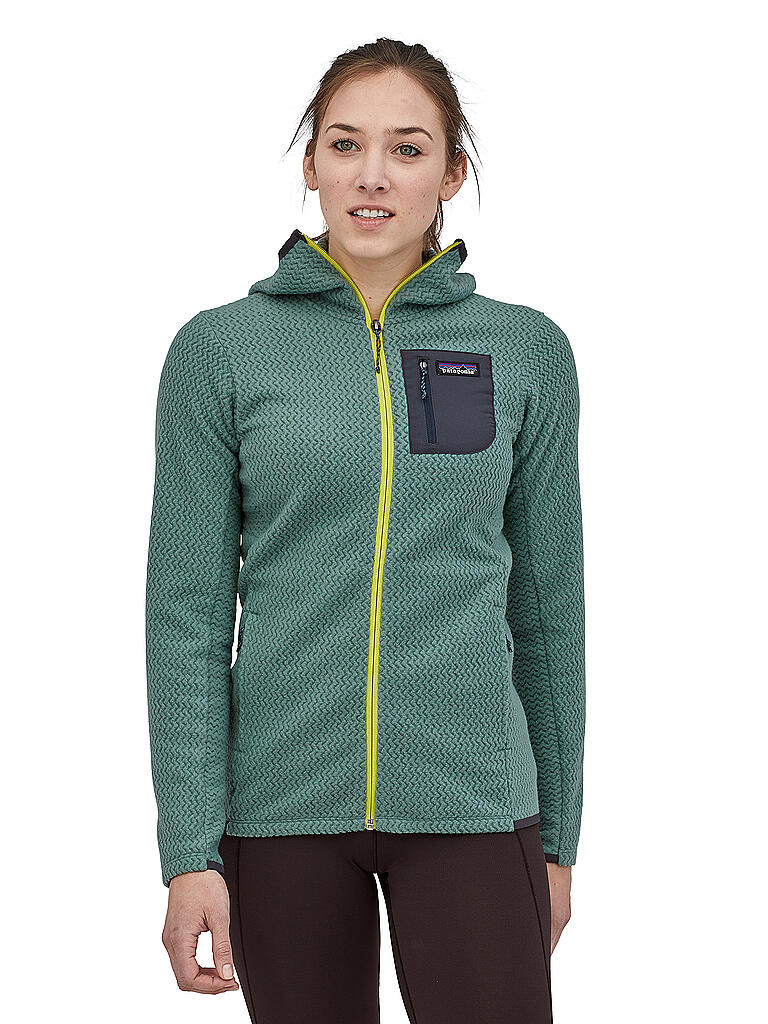 PATAGONIA | Damen Fleecejacke R1® Air Full-Zip Hoody | grün