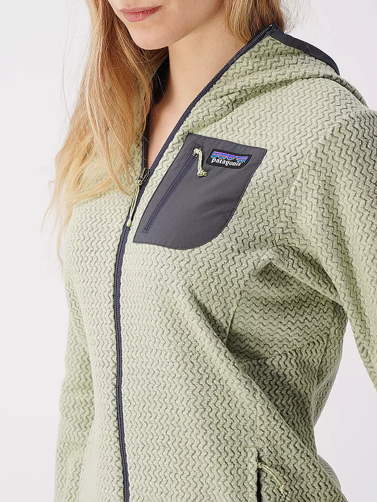 PATAGONIA | Damen Fleecejacke R1® Air Full-Zip Hoody | olive