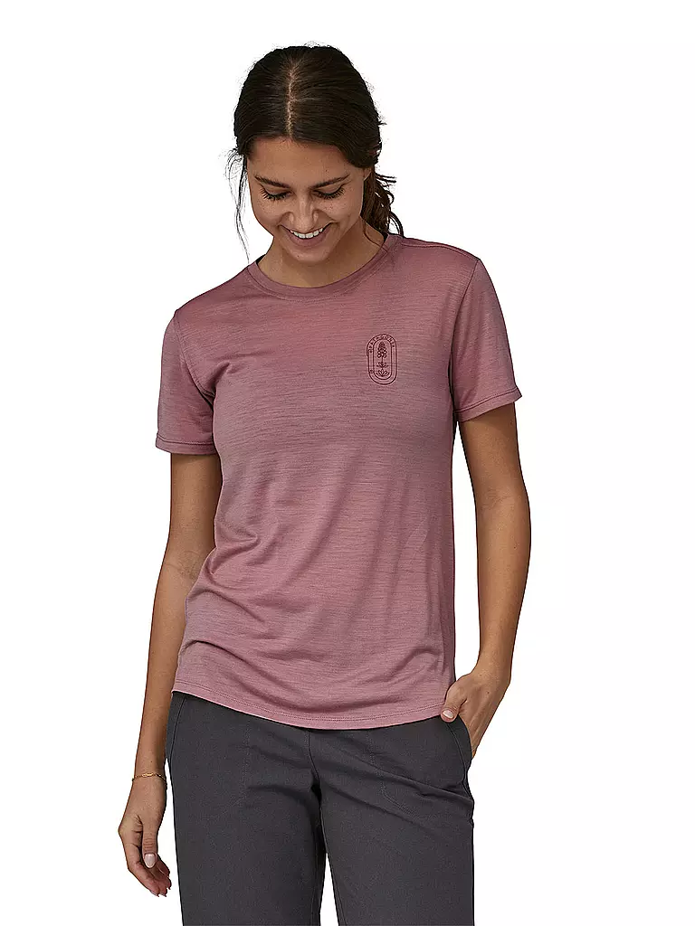 PATAGONIA | Damen Funktionsshirt Capilene® Cool Merino Graphic | rosa