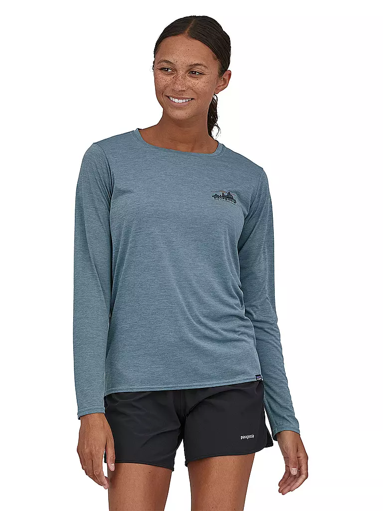 PATAGONIA | Damen Funktionsshirt Long-Sleeved Capilene® Cool Daily Graphic | grau