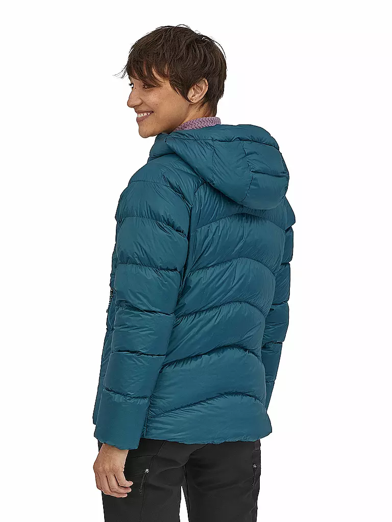 PATAGONIA | Damen Isolationsjacke Fitz Roy Down Hoodie | blau