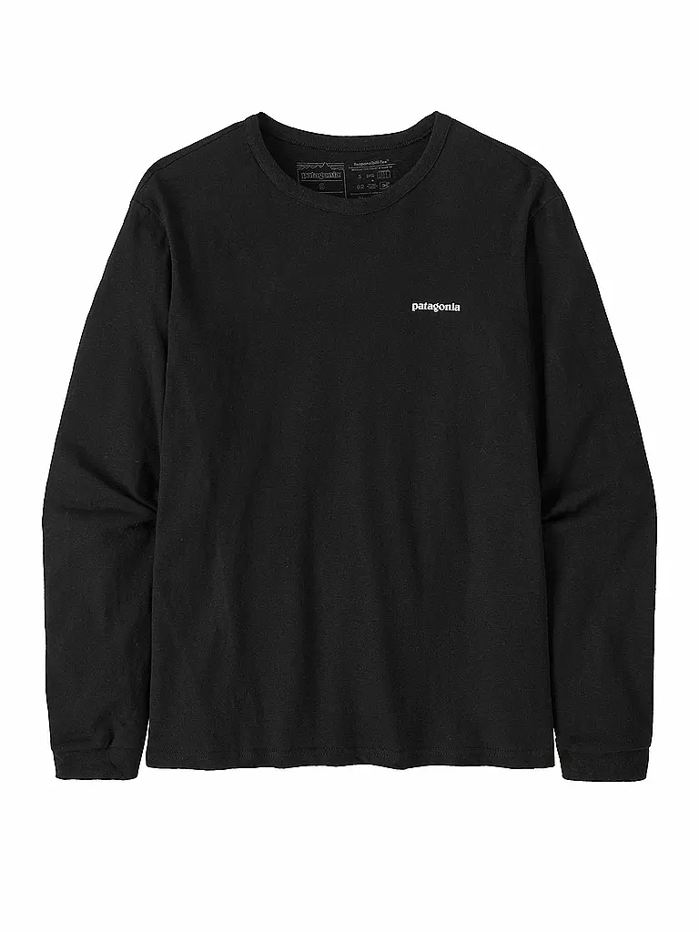 PATAGONIA | Damen Shirt P-6 Logo Responsibili-Tee® | schwarz