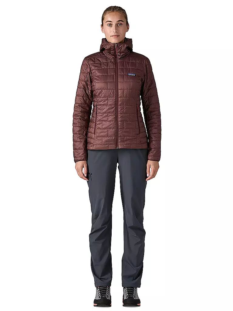 PATAGONIA | Damen Touren Isojacke Nano Puff Hoodie | dunkelrot