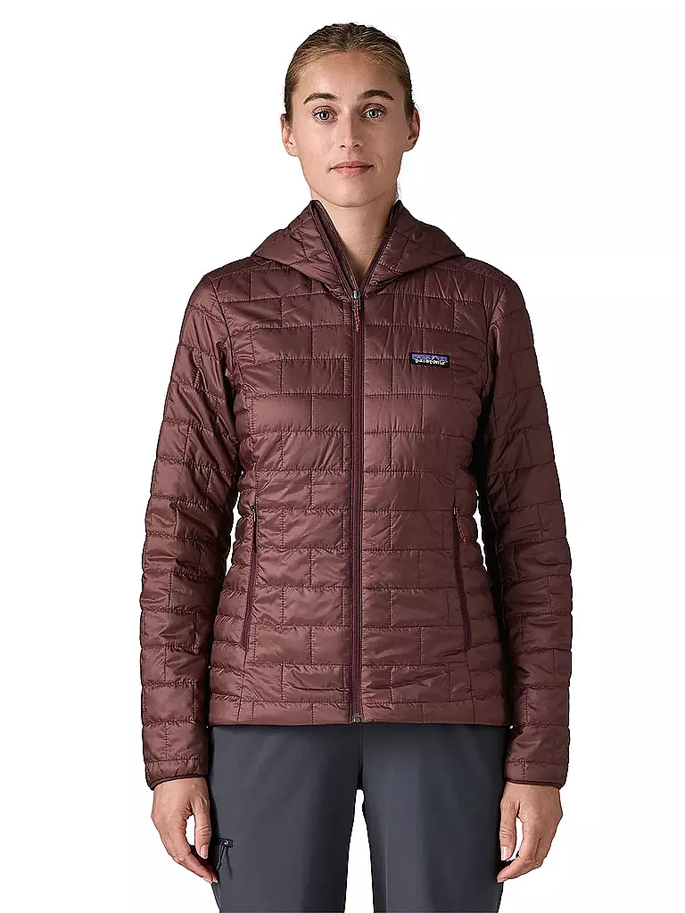PATAGONIA | Damen Touren Isojacke Nano Puff Hoodie | dunkelrot