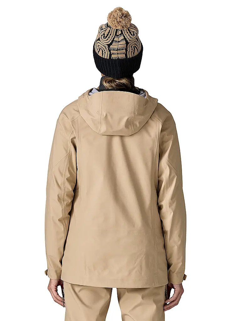 PATAGONIA | Damen Tourenjacke Snowdrifter 3L Hoodie | beige