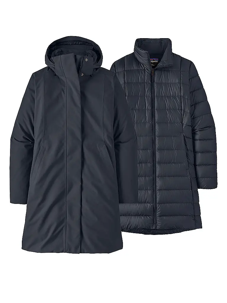 PATAGONIA | Damen Winterparka Tres 3-in-1 Down Hoodie | dunkelblau
