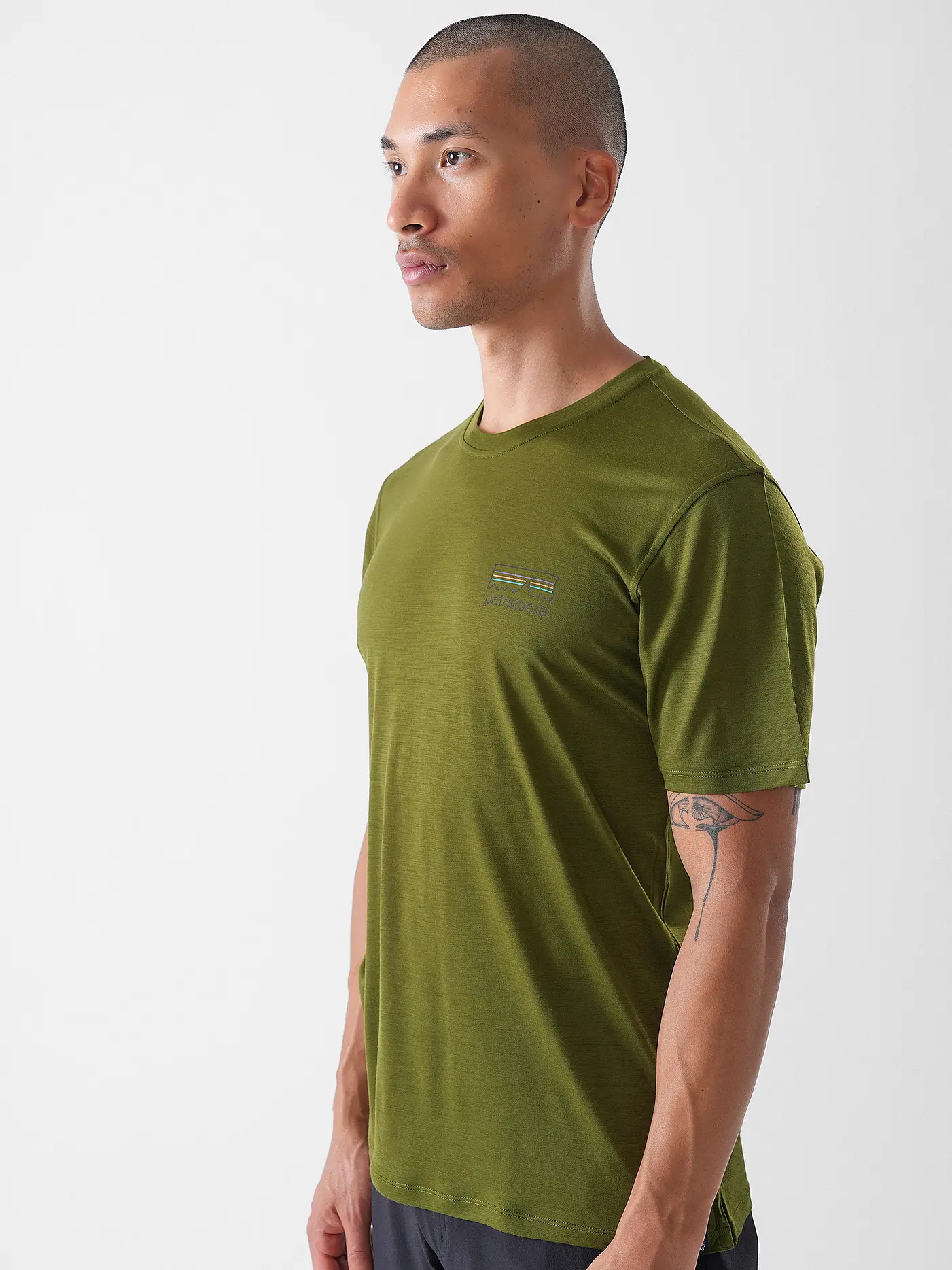 PATAGONIA | Herren Funktionsshirt Capilene® Cool Merino  | olive