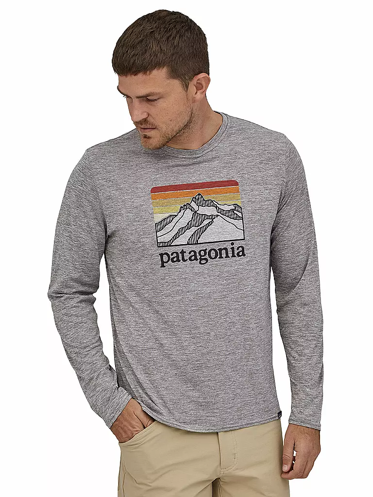 PATAGONIA | Herren Funktionsshirt Long-Sleeved Capilene® Cool Daily Graphic | grau