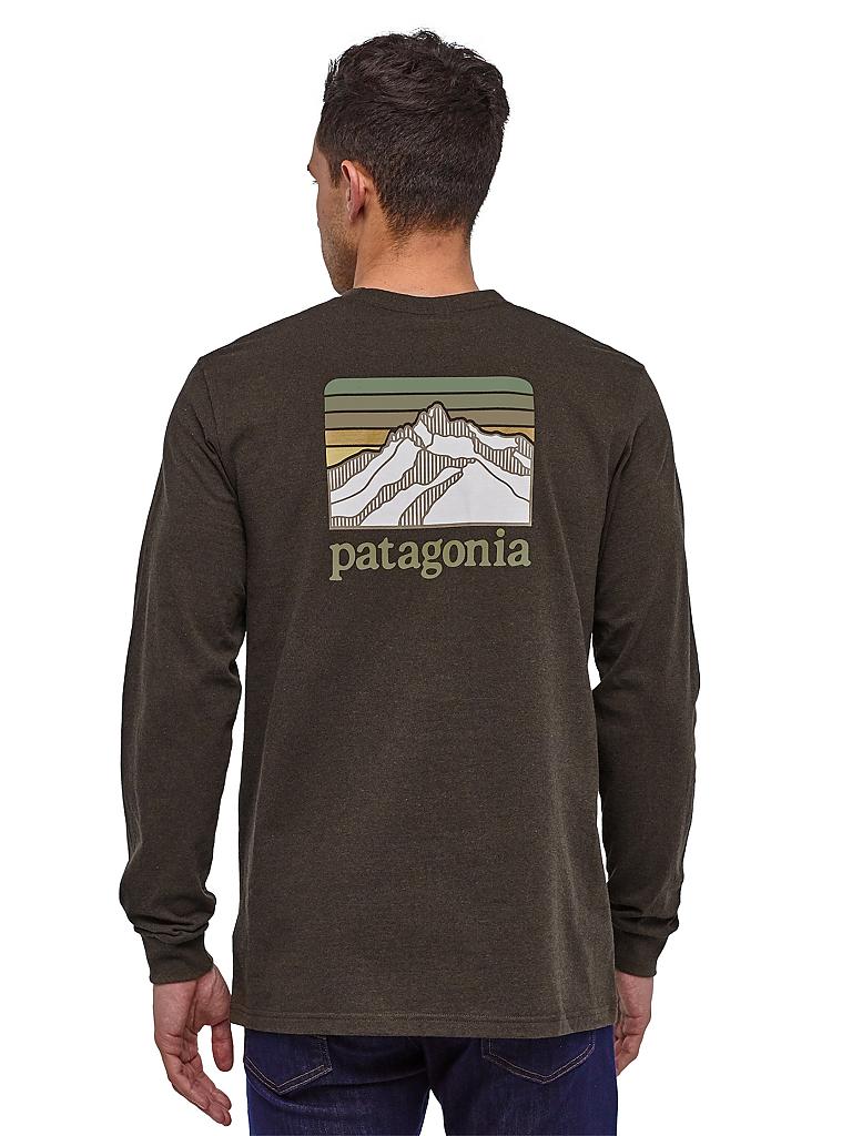 PATAGONIA | Herren Langarmshirt Line Logo Ridge Responsibili-Tee® | braun