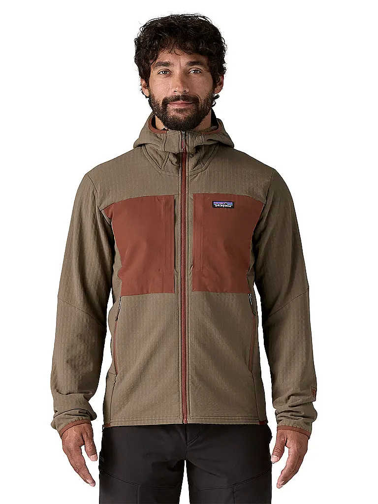 PATAGONIA | Herren Softshelljacke R2® TechFace Hoodie | hellbraun