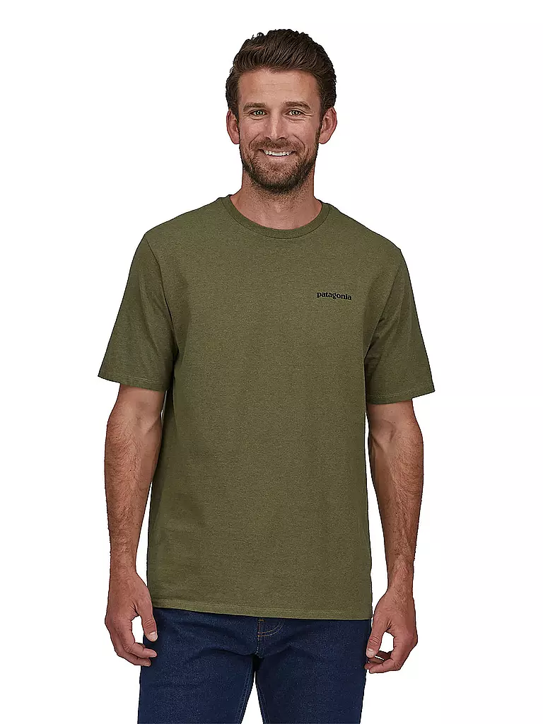 PATAGONIA | Herren T-Shirt P-6 Logo | olive