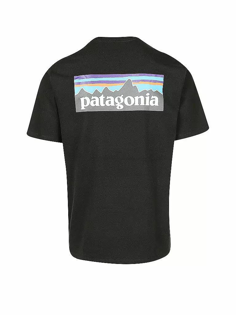 PATAGONIA | Herren T-Shirt P-6 Logo | schwarz