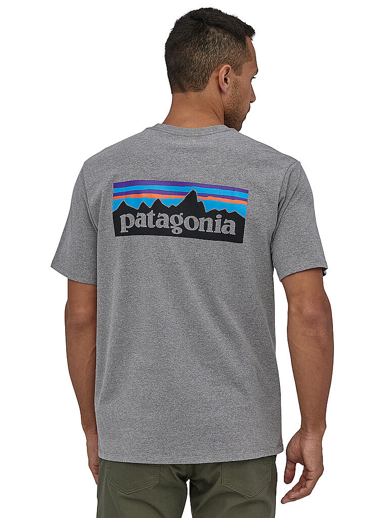 PATAGONIA | Herren T-Shirt P-6 Logo | grau