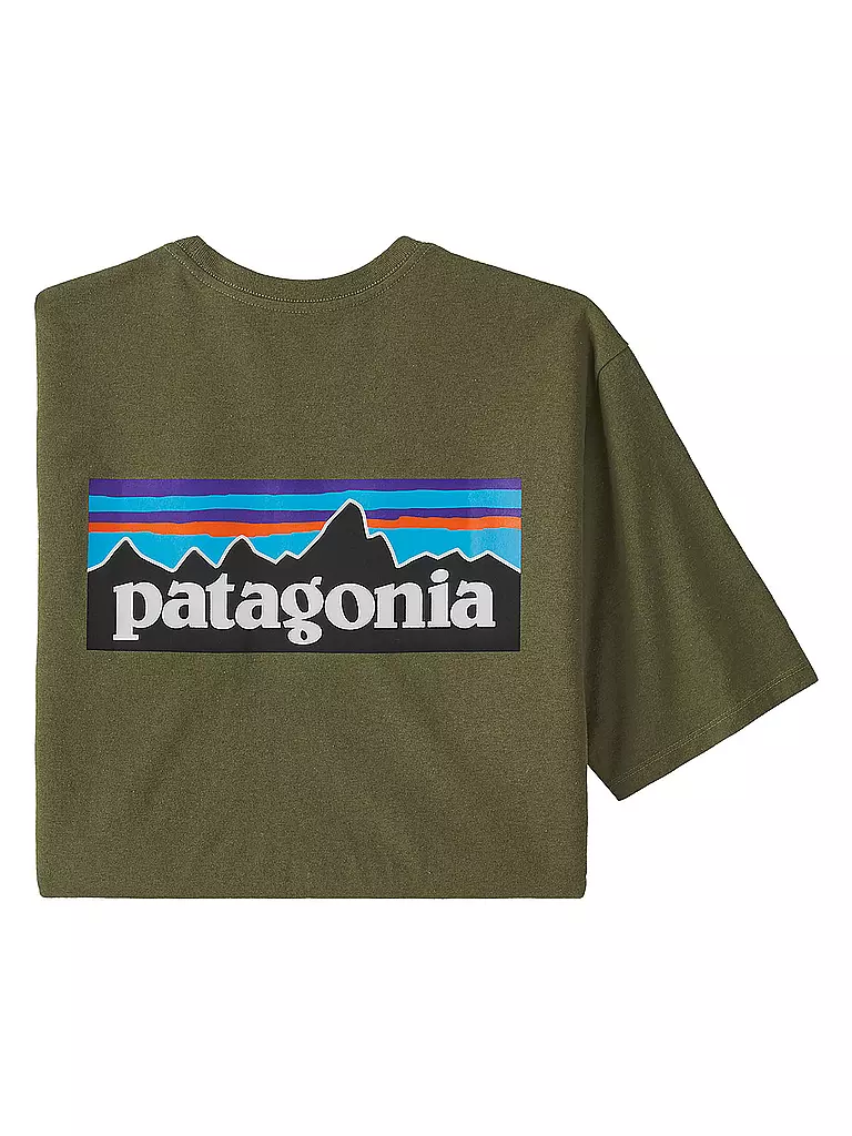 PATAGONIA | Herren T-Shirt P-6 Logo | olive