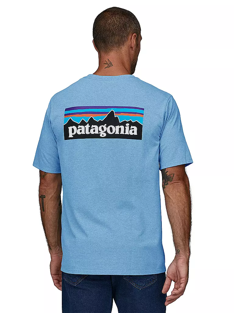 PATAGONIA | Herren T-Shirt P-6 Logo | blau